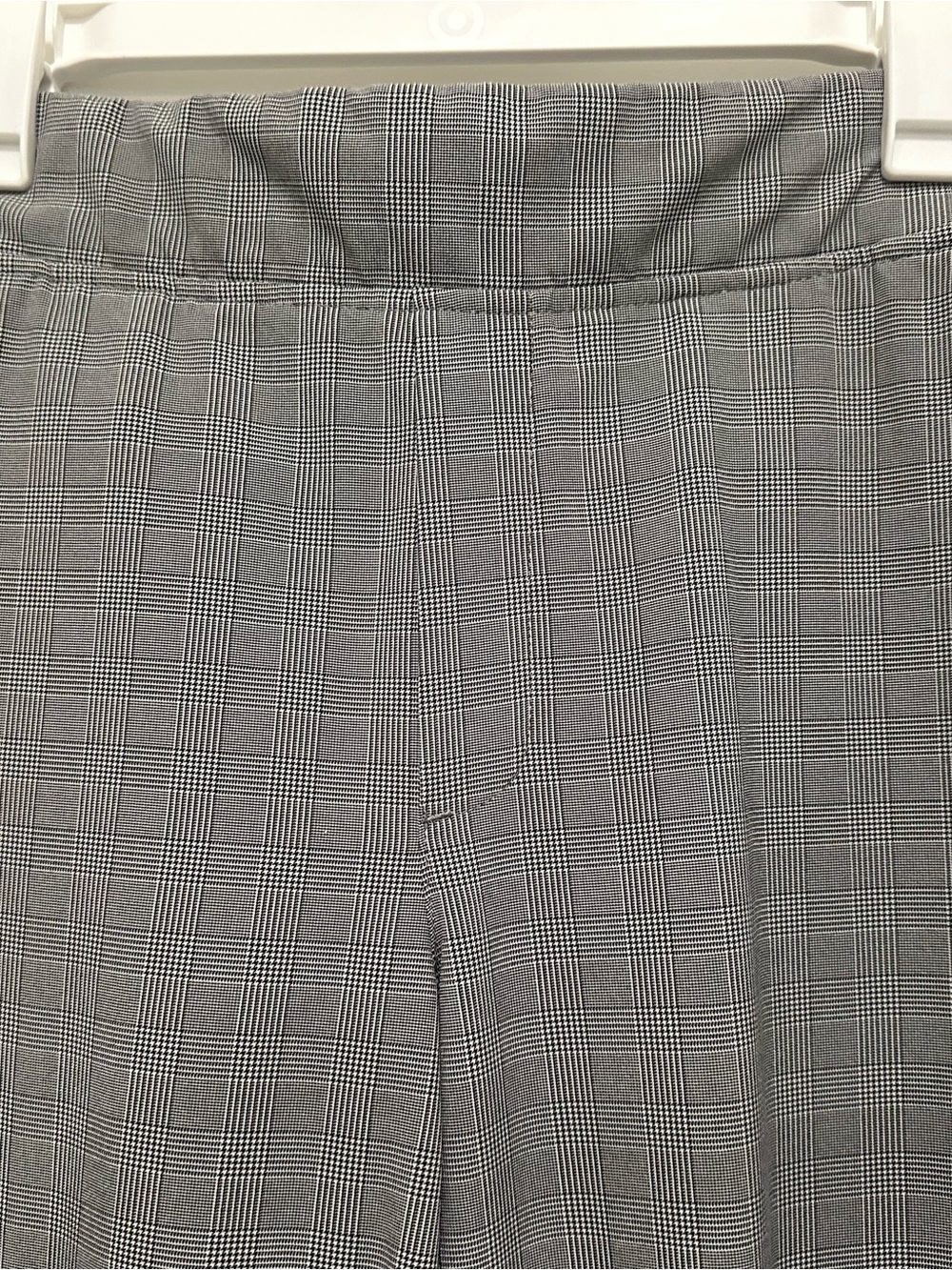 Athleta Gray Plaid Dress Pants with Black Side Panel